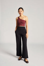 24/7 Wide Leg Pants in Black Sesame