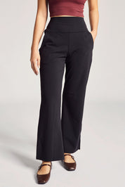 24/7 Wide Leg Pants in Black Sesame